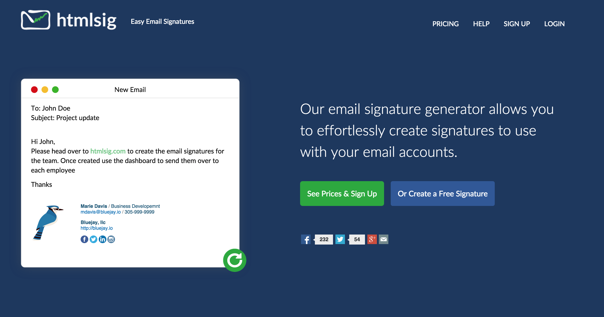 create custom email signature free
